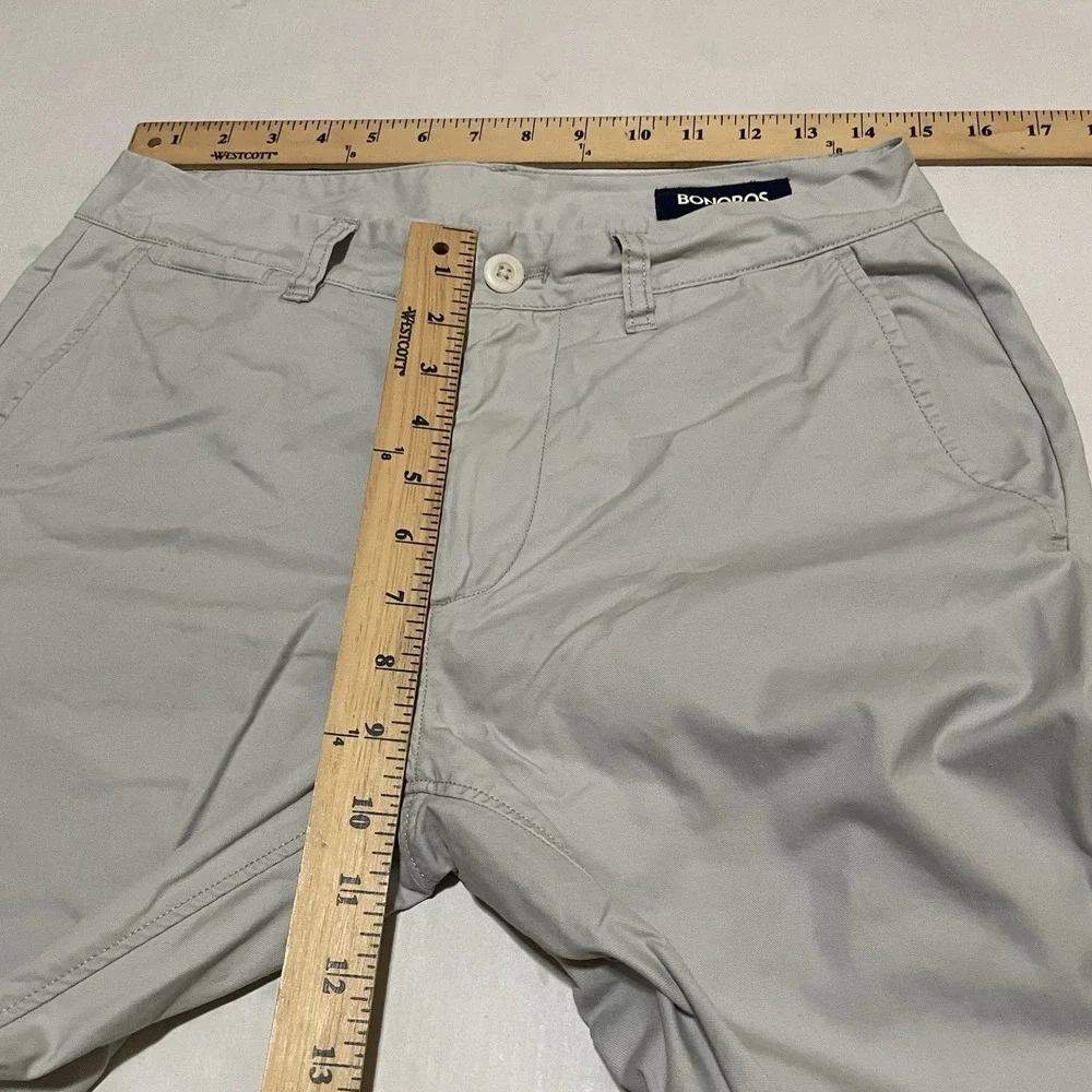 Bonobos Pants Mens 30 X 31.5 Beige Chino Flat Front Straight Golf Casual Outdoor